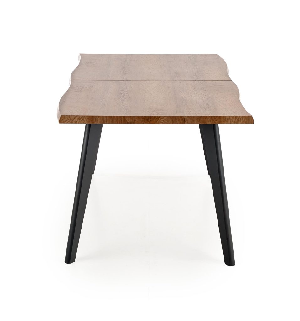 DICKSON stół rozkładany 120-180/80 cm, blat - naturalny, nogi - czarny (2p=1szt)