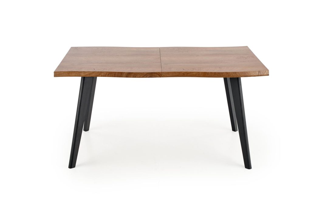 DICKSON stół rozkładany 120-180/80 cm, blat - naturalny, nogi - czarny (2p=1szt)