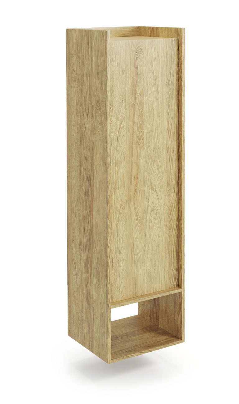 MOBIUS REGAŁ 1D korpus: hikora naturalna, fronty - hikora naturalna (2p=1szt)