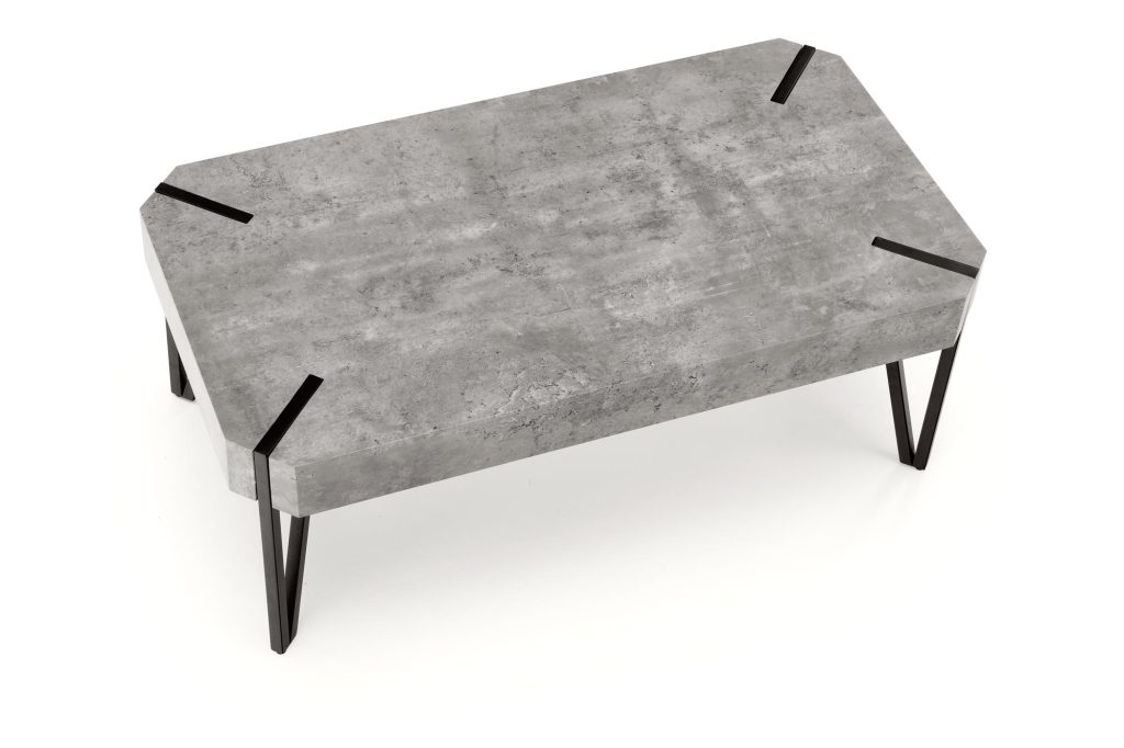 EMILY ława beton / czarny (1p=1szt)