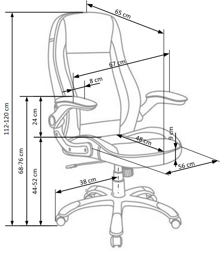 SATURN fotel gabinetowy czarny
