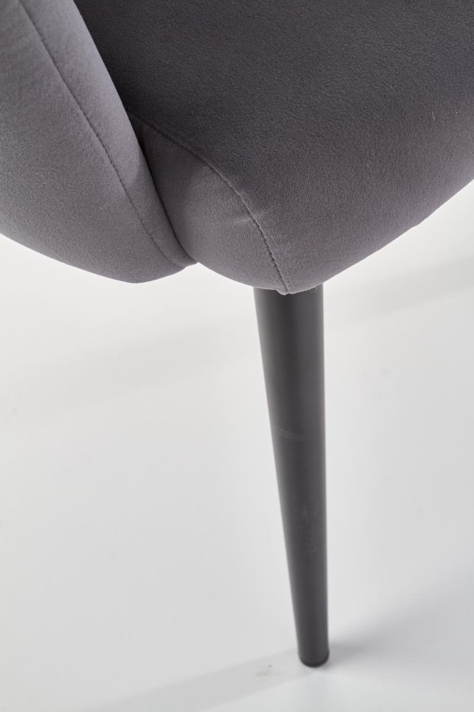 K410 krzesło popielaty velvet (1p=1szt)