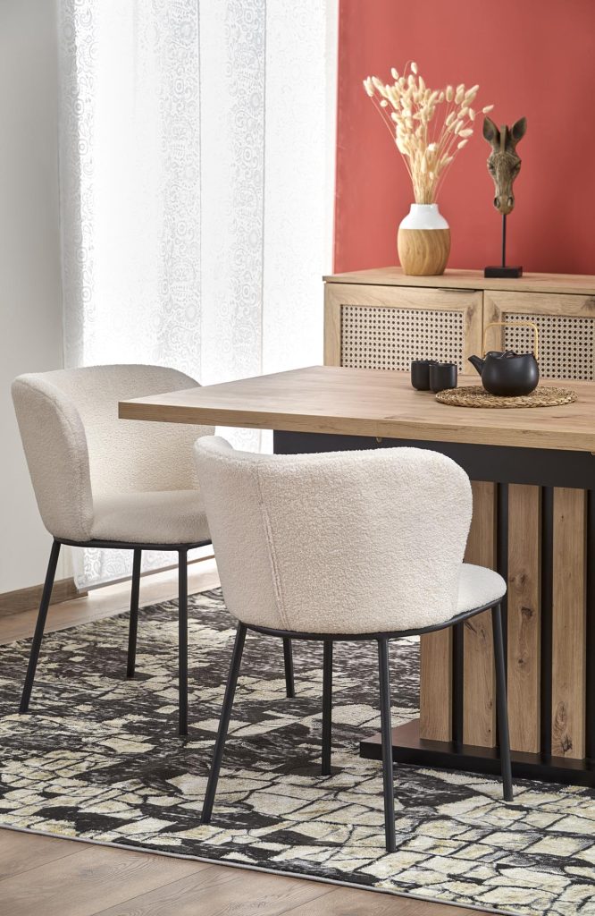 LAMELLO stół rozkładany 130-180/80 cm dąb artisan/czarny (3p=1szt)