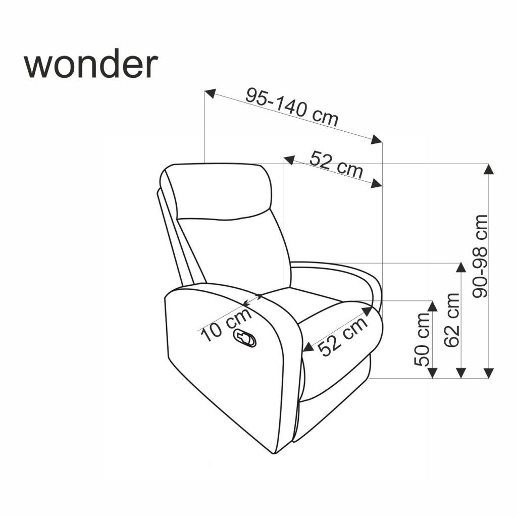 WONDER fotel rozkładany z funkcją kołyski, musztardowy (2p=1szt)
