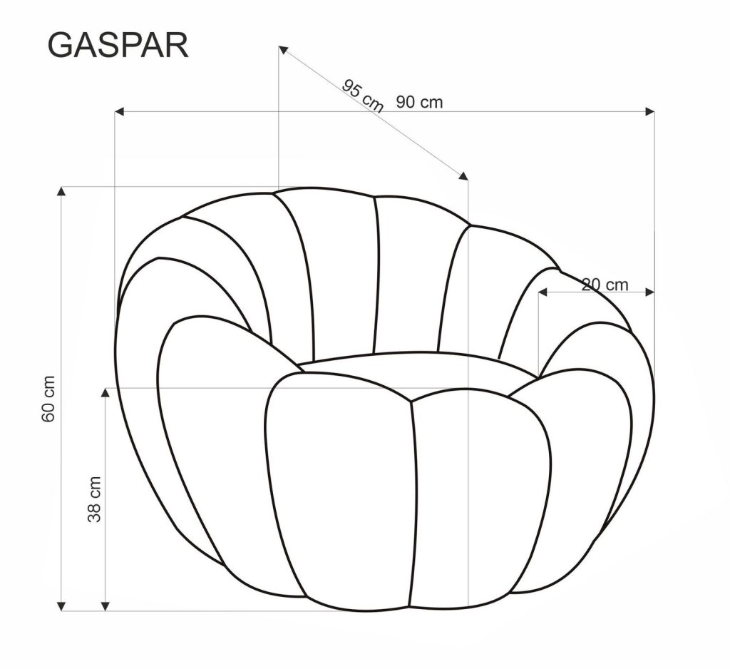 GASPAR 2 fotel wypoczynkowy musztardowy (1p=1szt)