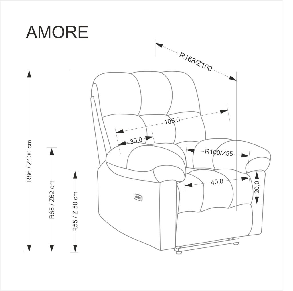 AMORE fotel wypoczynkowy beżowy (1p=1szt)