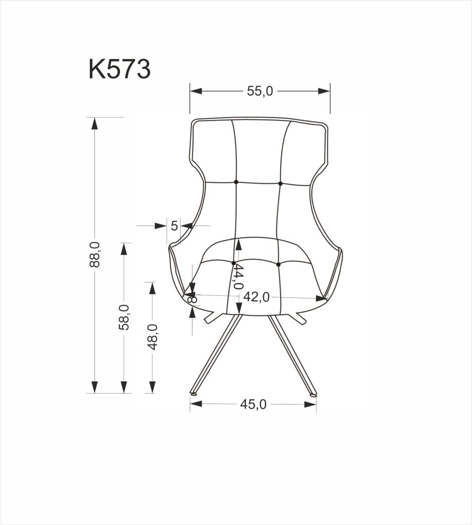 K573 krzesło beżowy (1p=2szt)