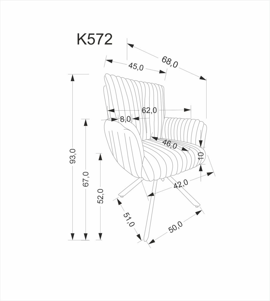 K572 krzesło popielaty (1p=2szt)