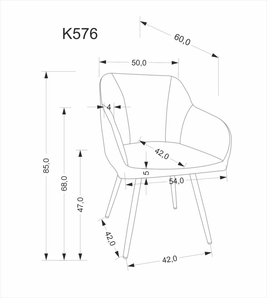 K576 krzesło beżowy (1p=2 szt)