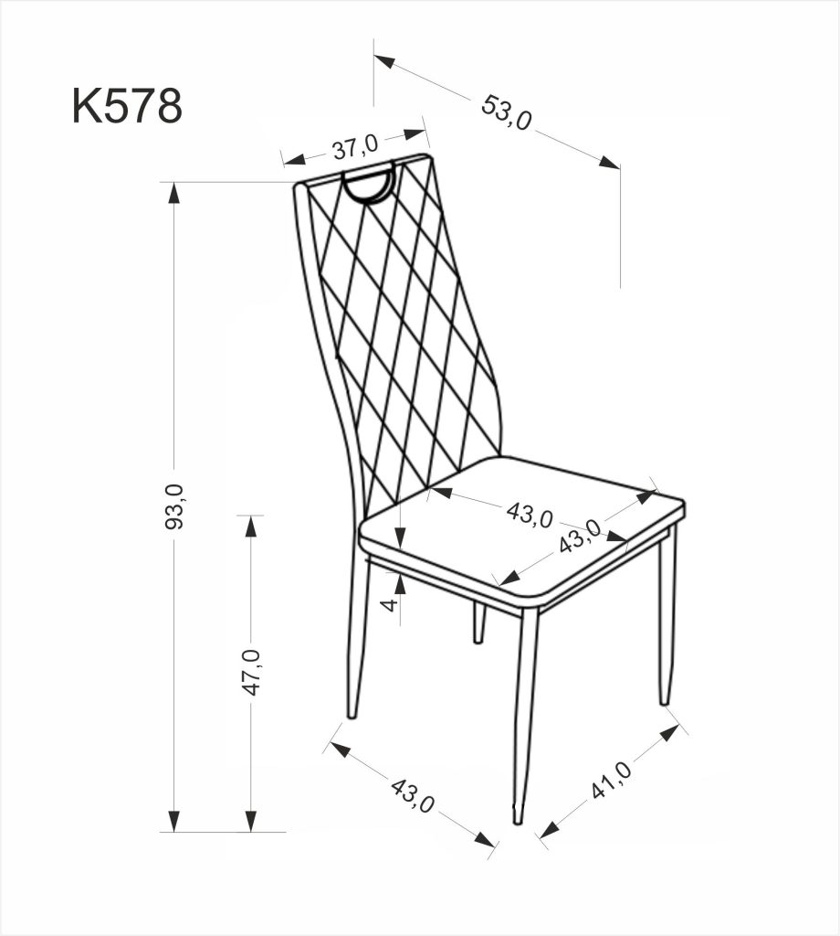 K578 krzesło beżowy / srebrny (1p=4szt)