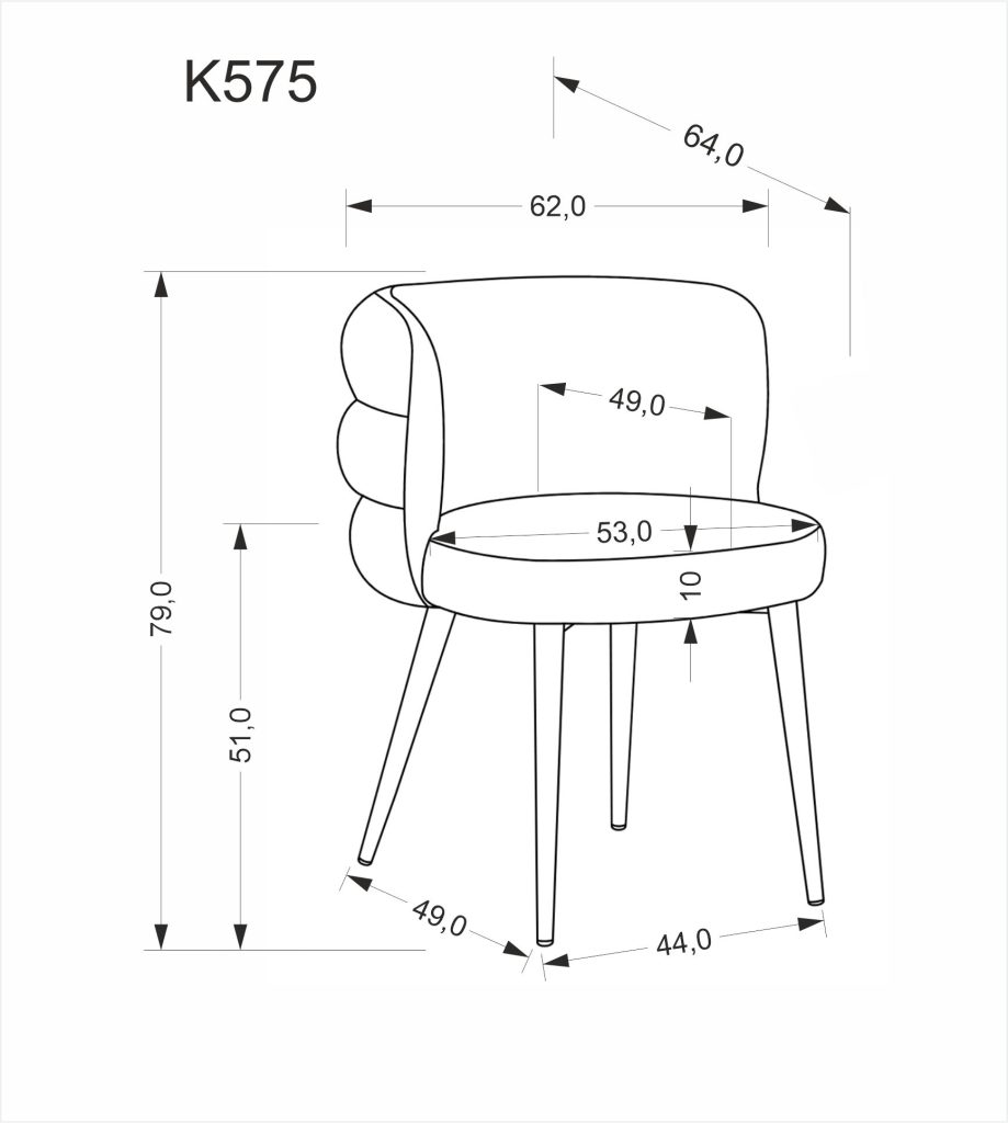 K575 krzesło oliwkowy (1p=2szt)