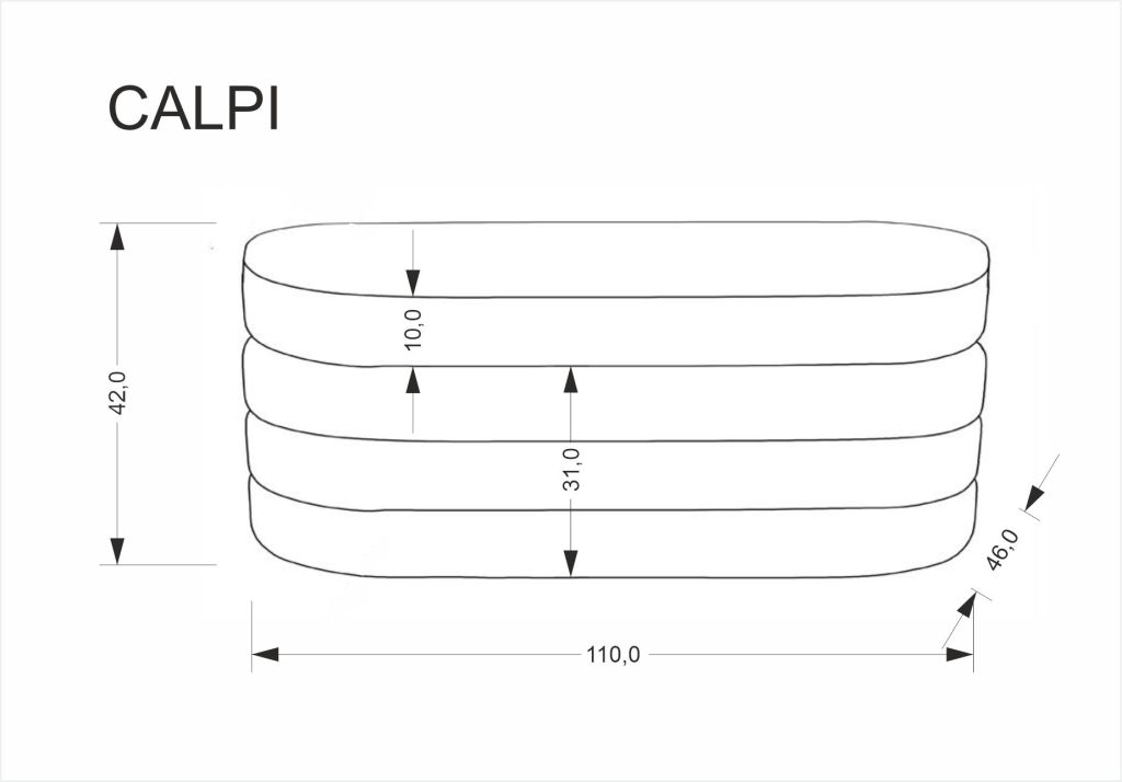 CALPI ławka z funkcją pojemnika, beżowy (1p=1szt)