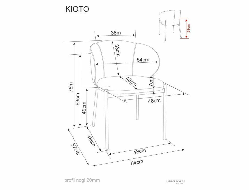 Krzesło Kioto D