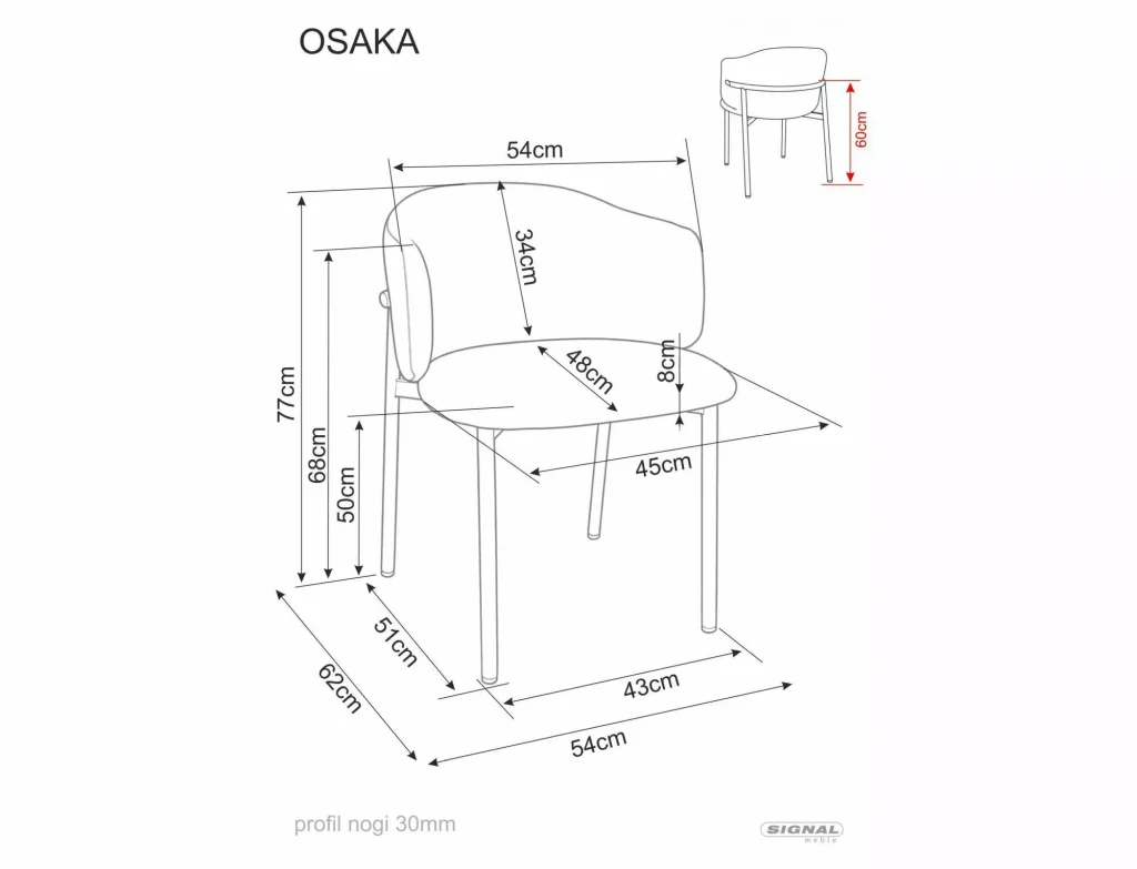 Krzesło Osaka D