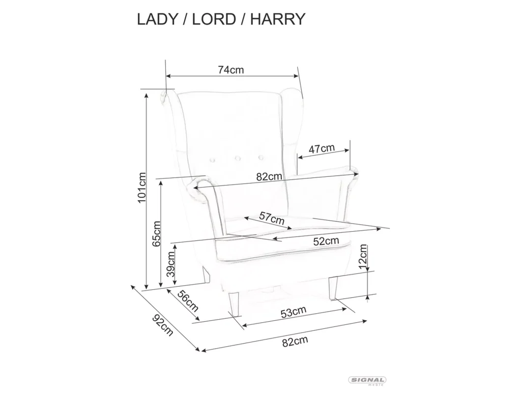 Fotel Lady Velvet