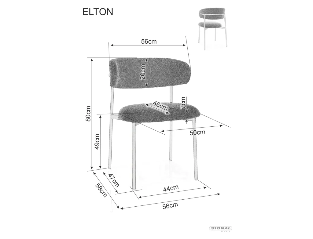 Krzesło Elton