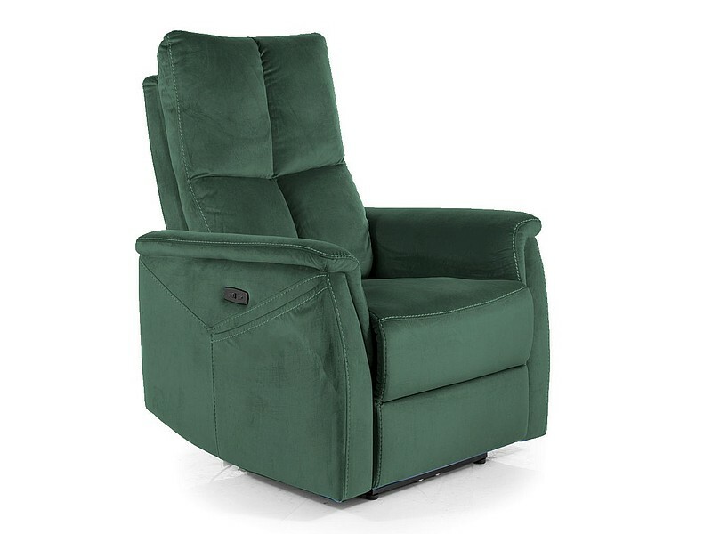 Fotel Neptun M Velvet z f. masażu